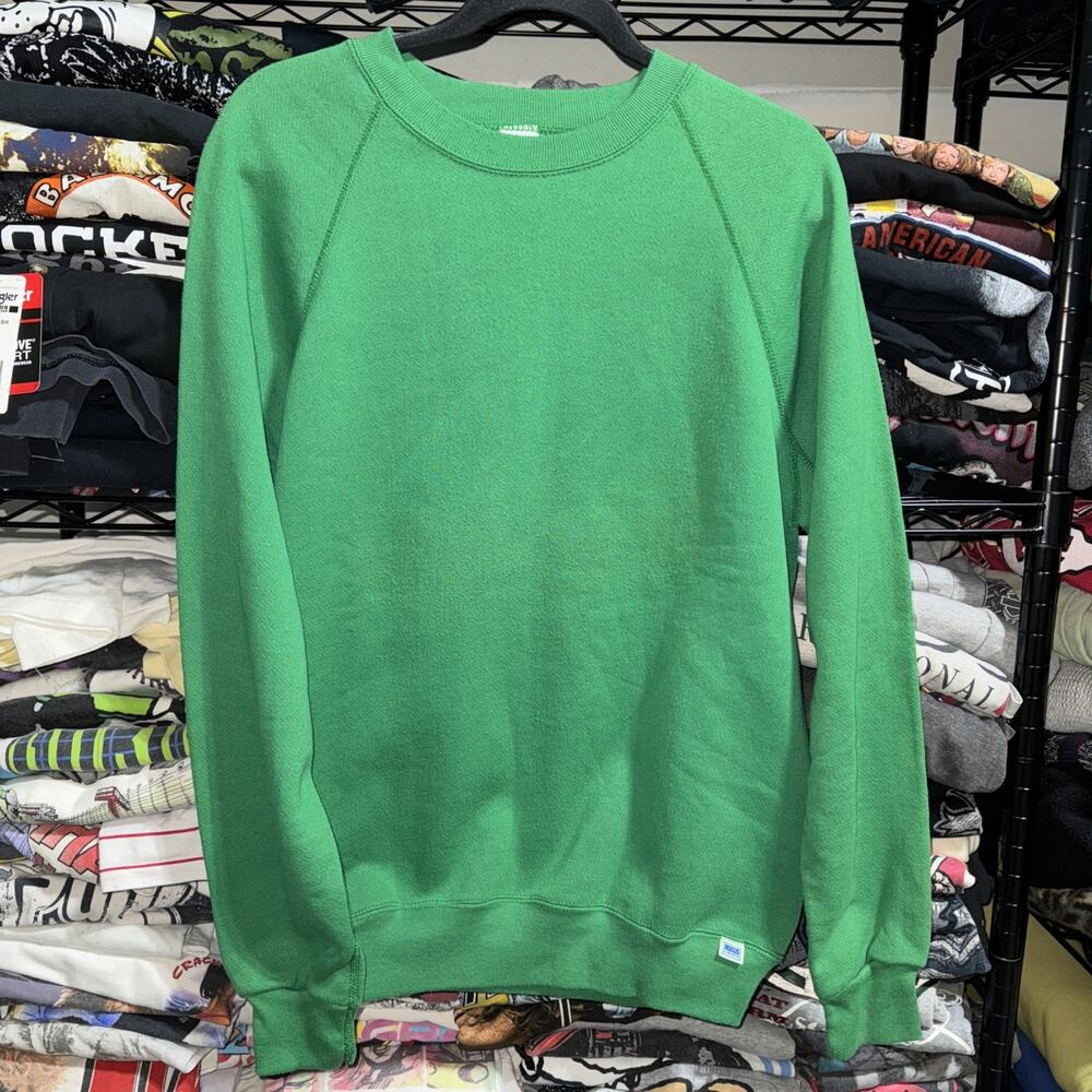 Vintage Green Crewneck Sweater - Classic Men's Pullover